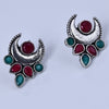 Sukkhi Exquisite Oxidised Silver Plated Kundans Earring Jewellery for Women