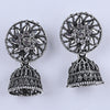 Sukkhi Adoring Silver Oxidised Plated Jhumki Earrings For Women