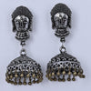 Sukkhi Astonishingtraditional Silver Oxidised Plated Jhumki Earrings For Women