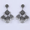 Sukkhi Authentic Silver Oxidised Plated Jhumki Earrings For Women