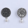 Sukkhi Awsome Silver Oxidised Plated Studs Earrings For Women