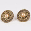 Sukkhi Trendy Gold Plated Round Studs Earrings For Women & Girls