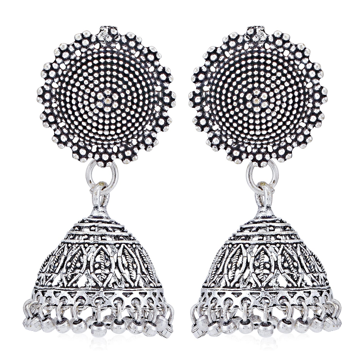Sukkhi Tibale Oxidised Jhumki Earring for Women