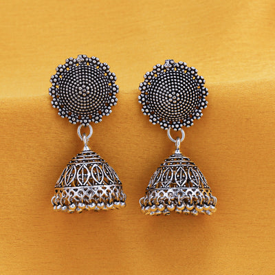 Sukkhi Tibale Oxidised Jhumki Earring for Women