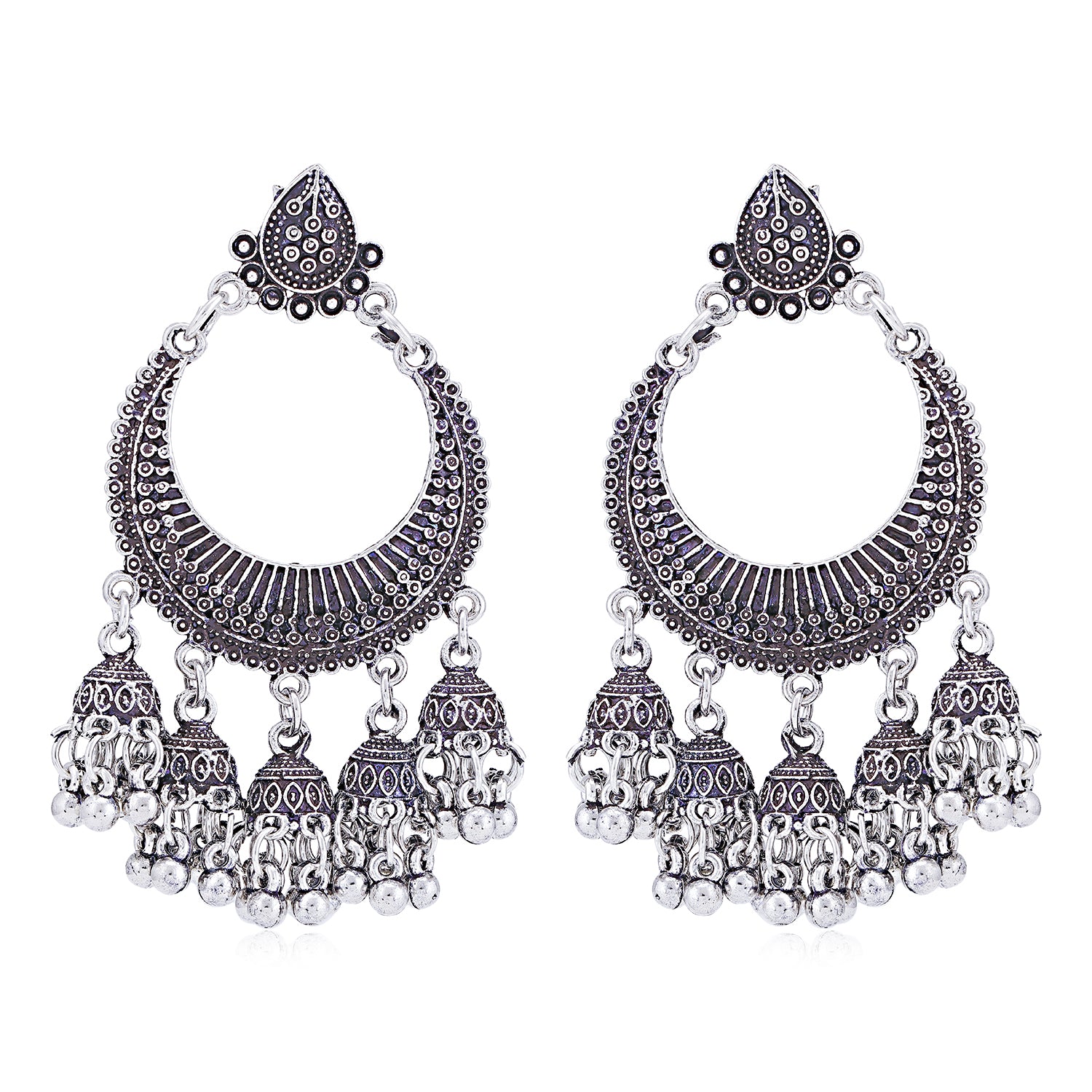 Sukkhi Stunning Oxidised Chandelier Earring for Women