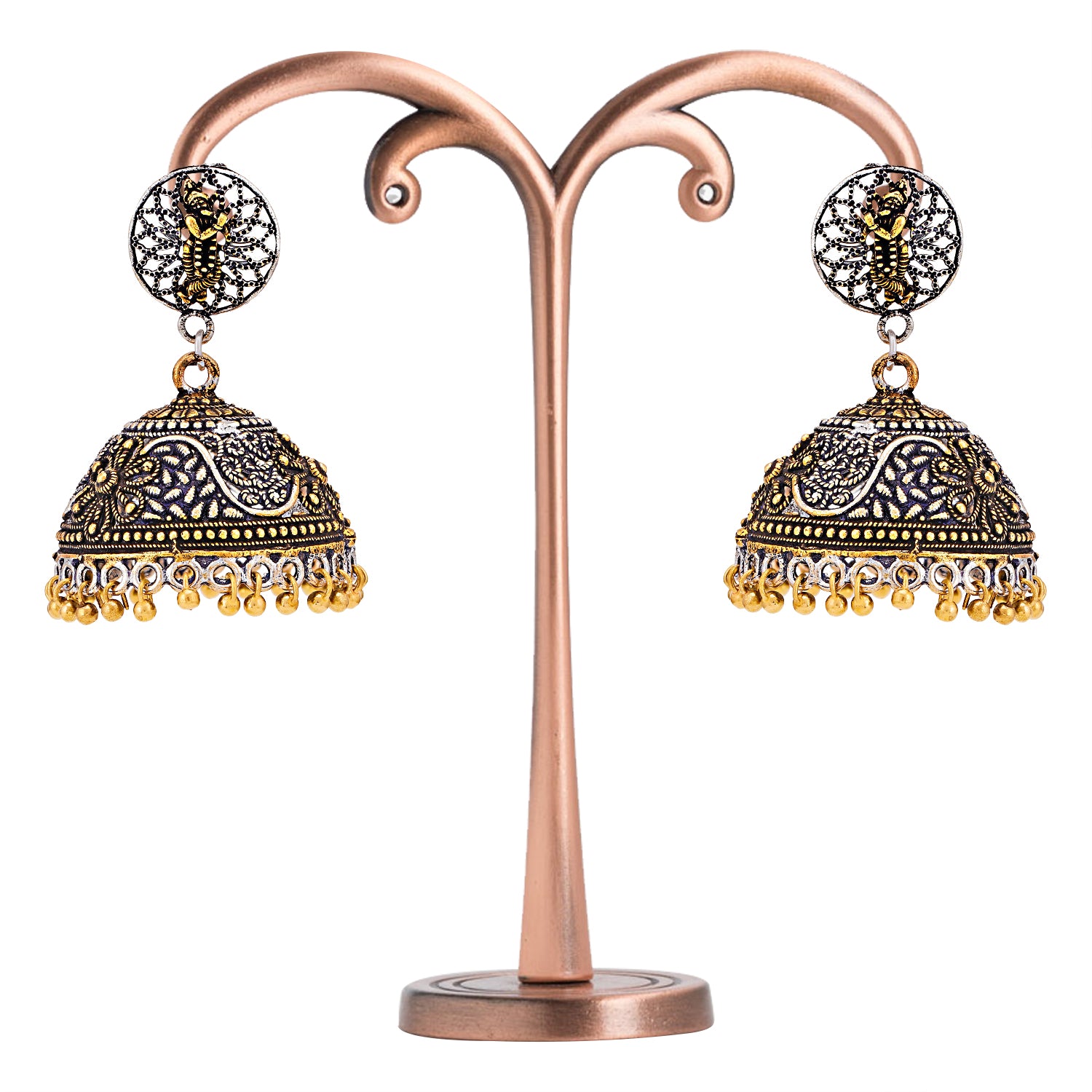 Sukkhi Marvellous Oxidised God Krishna Jhumki Earring for Women