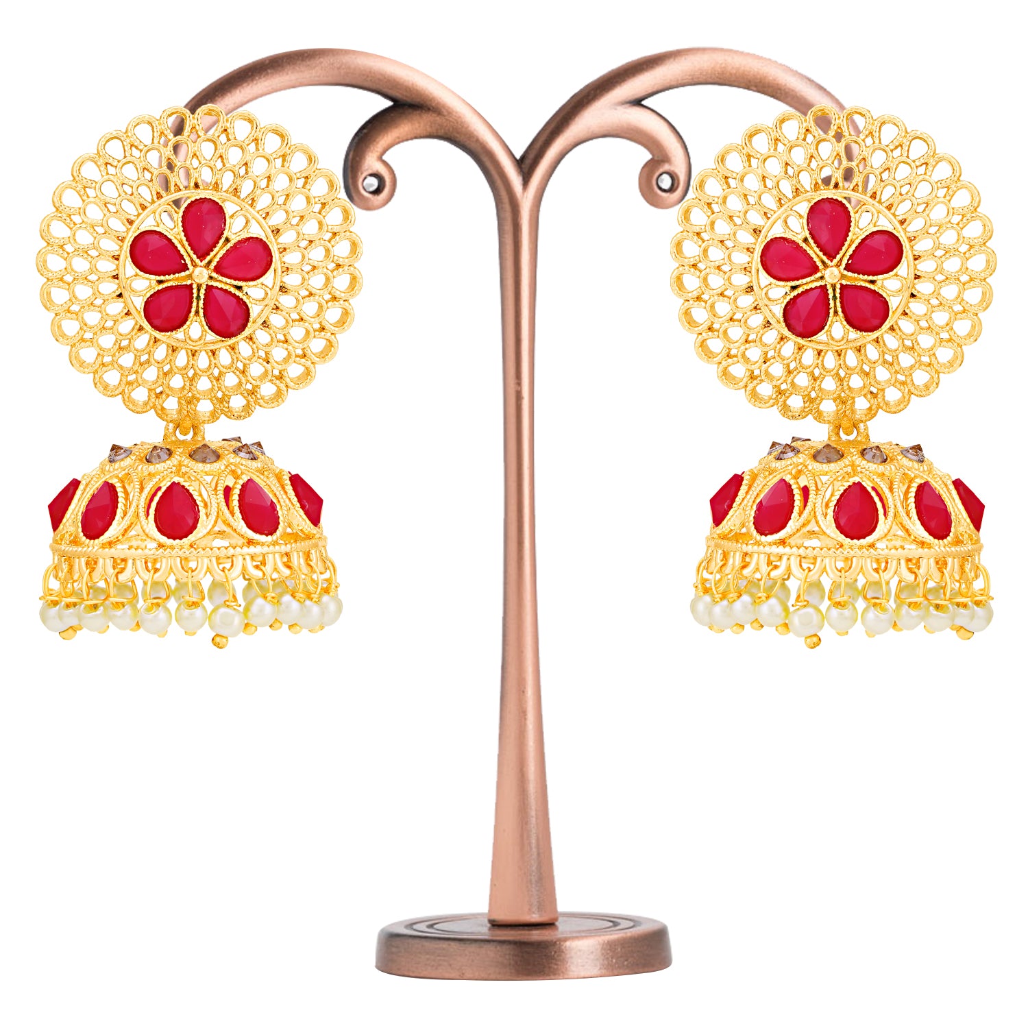Sukkhi Glamorous Gold Plated Pearl Jhumki Earring for Women