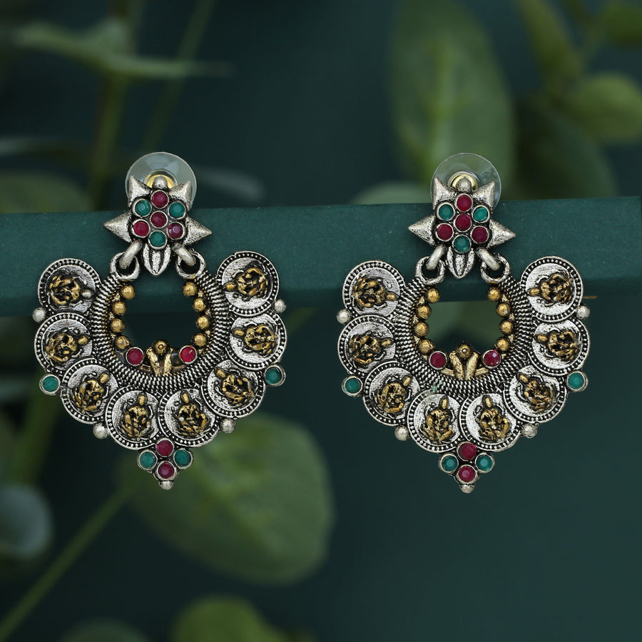 Buy Maati Dream Catcher Antique Oxidized Earrings | Tarinika - Tarinika  India