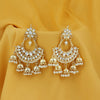 Sukkhi Stunning Gold Plated Kundan & Pearl Chandelier Earring for Women