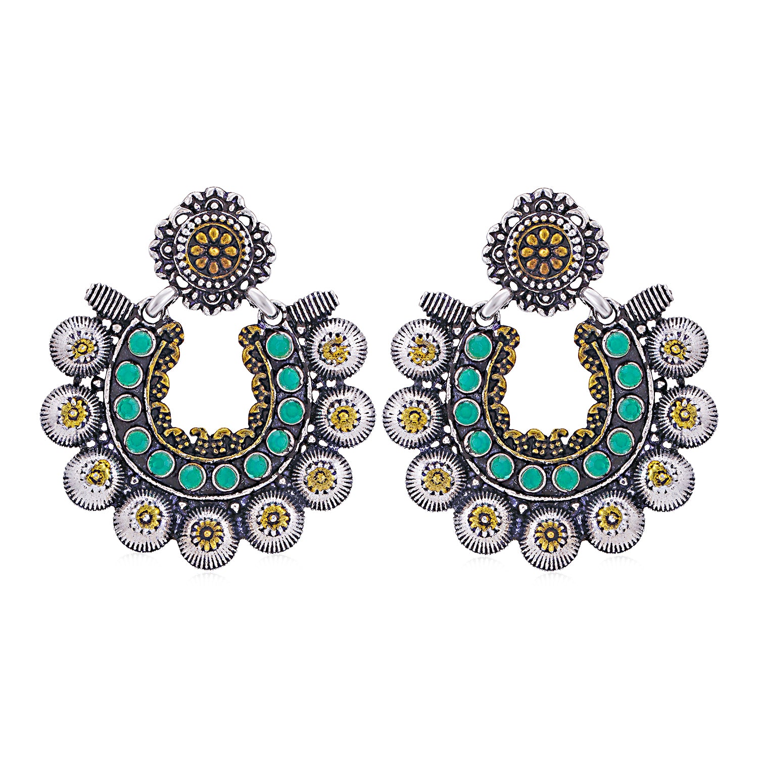 Sukkhi Splendid Oxidised Chandbali Earring for Women
