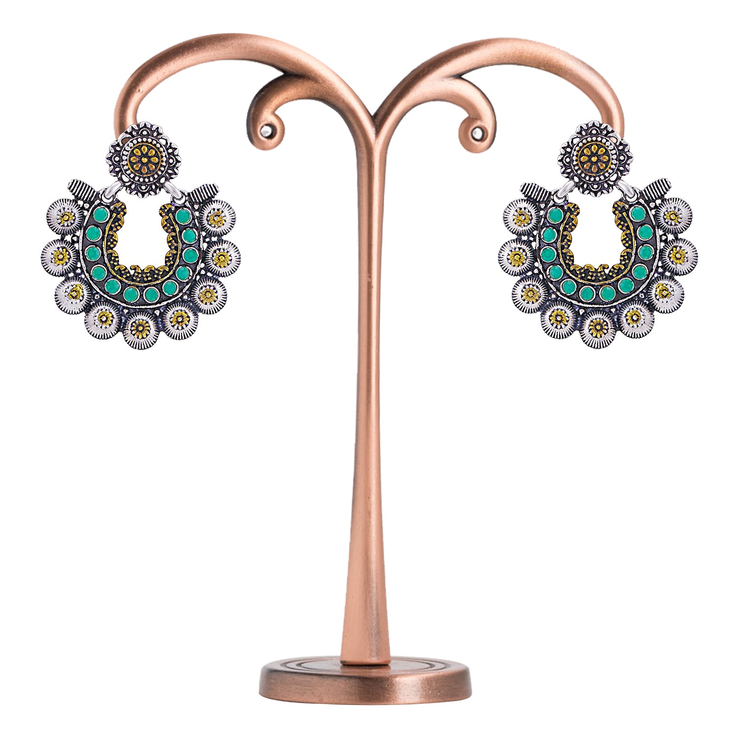 Sukkhi Splendid Oxidised Chandbali Earring for Women