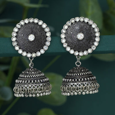 Sukkhi Alluring Oxidised Jhumki Earring for Women