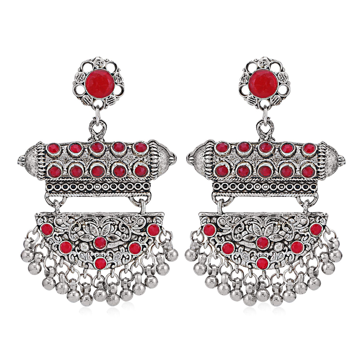 Sukkhi Fascinating Oxidised Chandelier Earring for Women