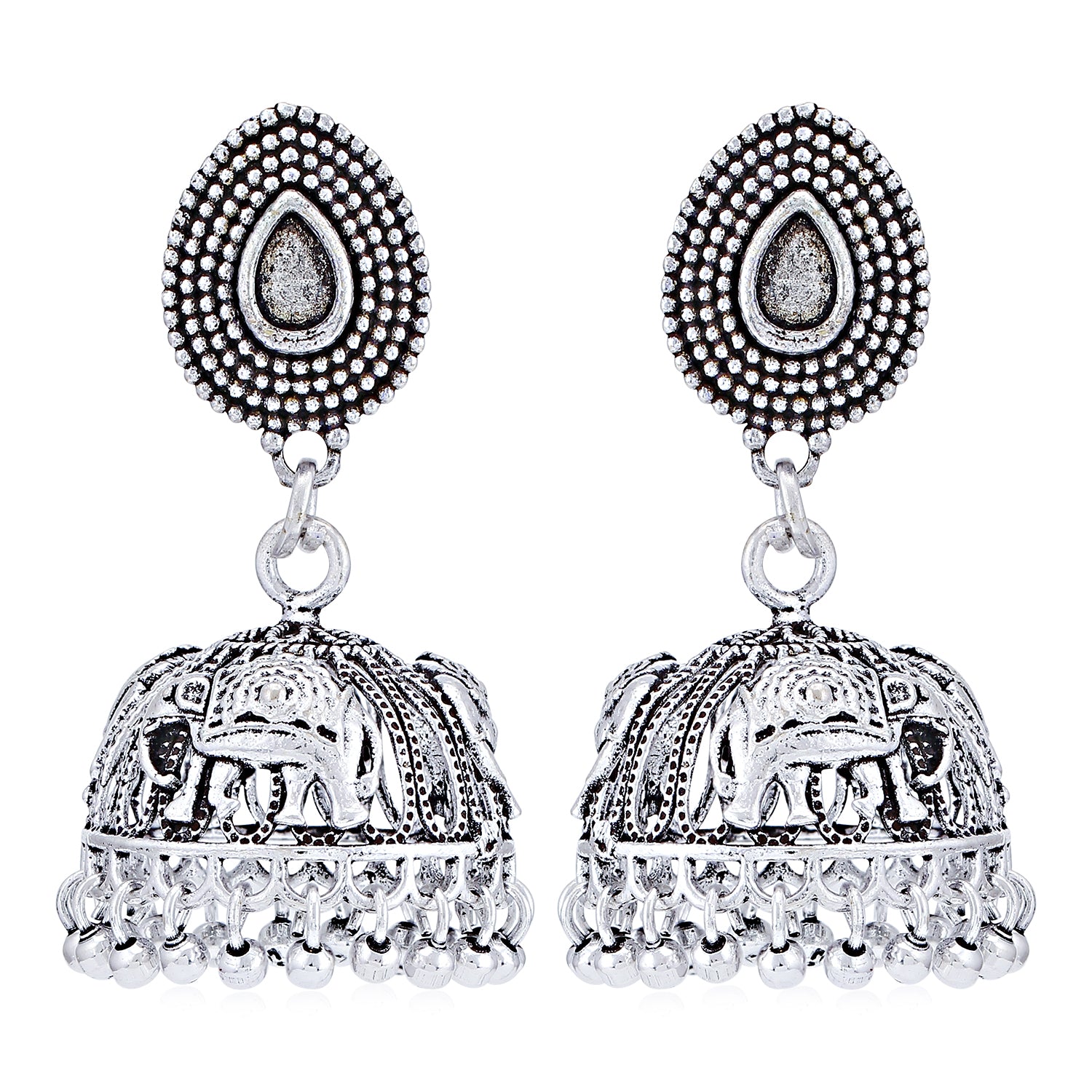 Sukkhi Trendy Oxidised Jhumki Earring for Women