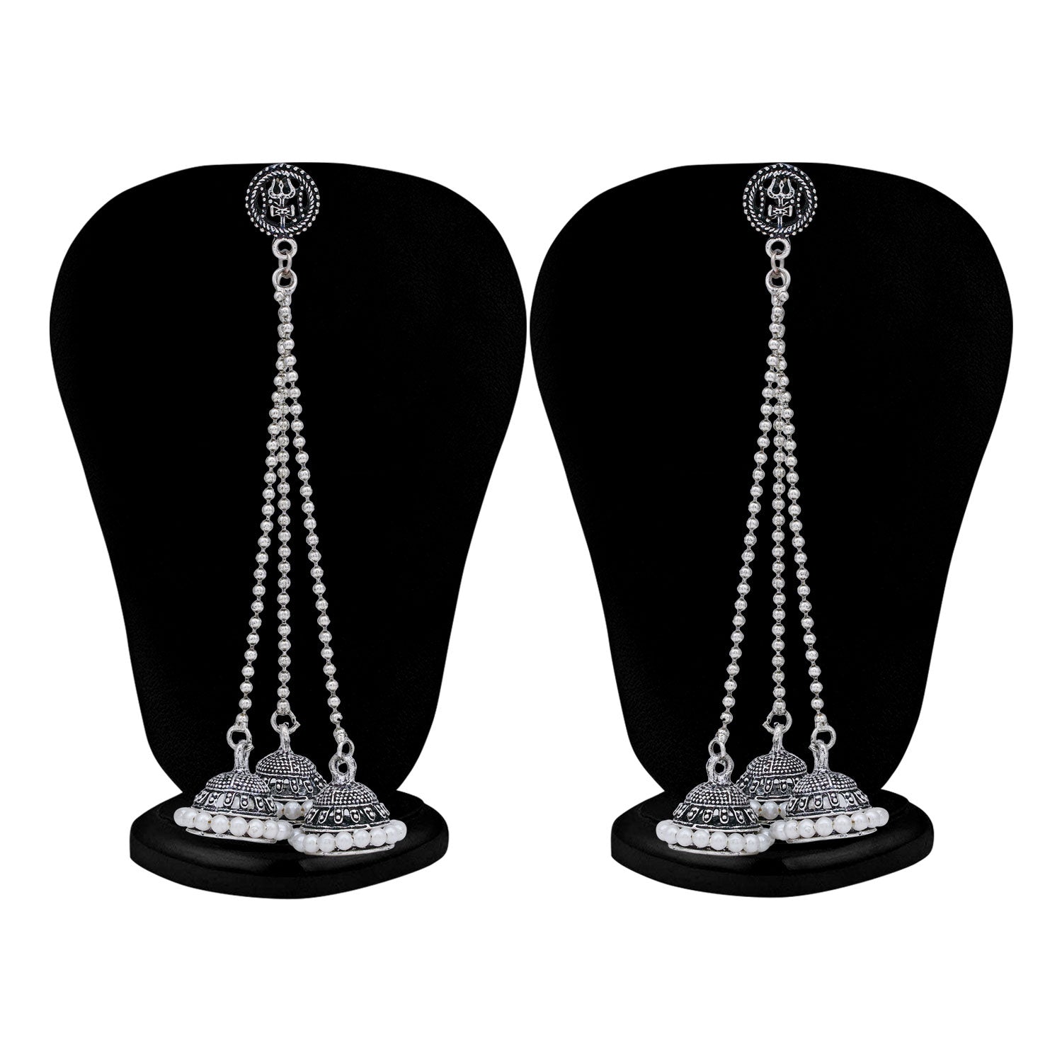 Sukkhi Ethnic Oxidised Pearl Jhumki Earring For Women