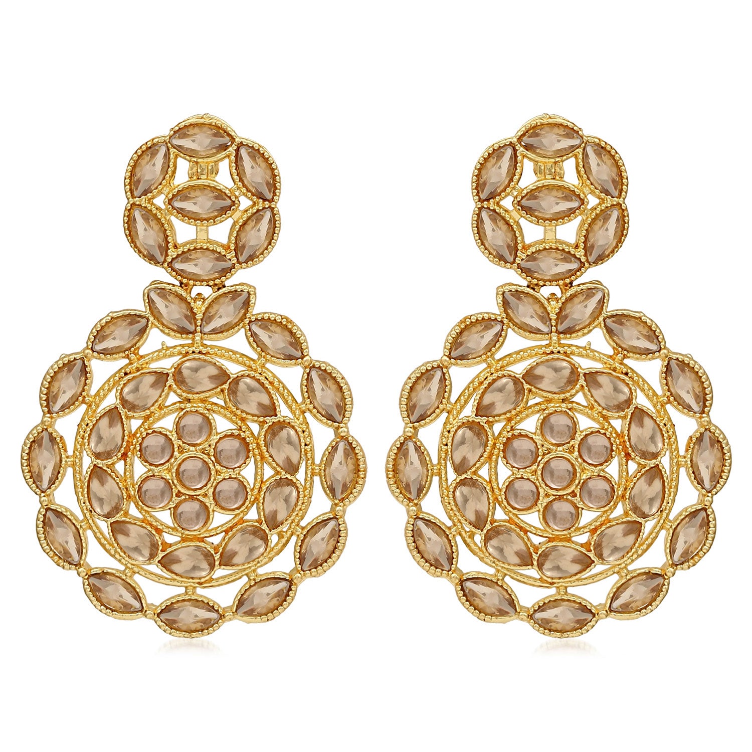Sukkhi Ritzy Gold Plated LCT Dangle Earring For Women