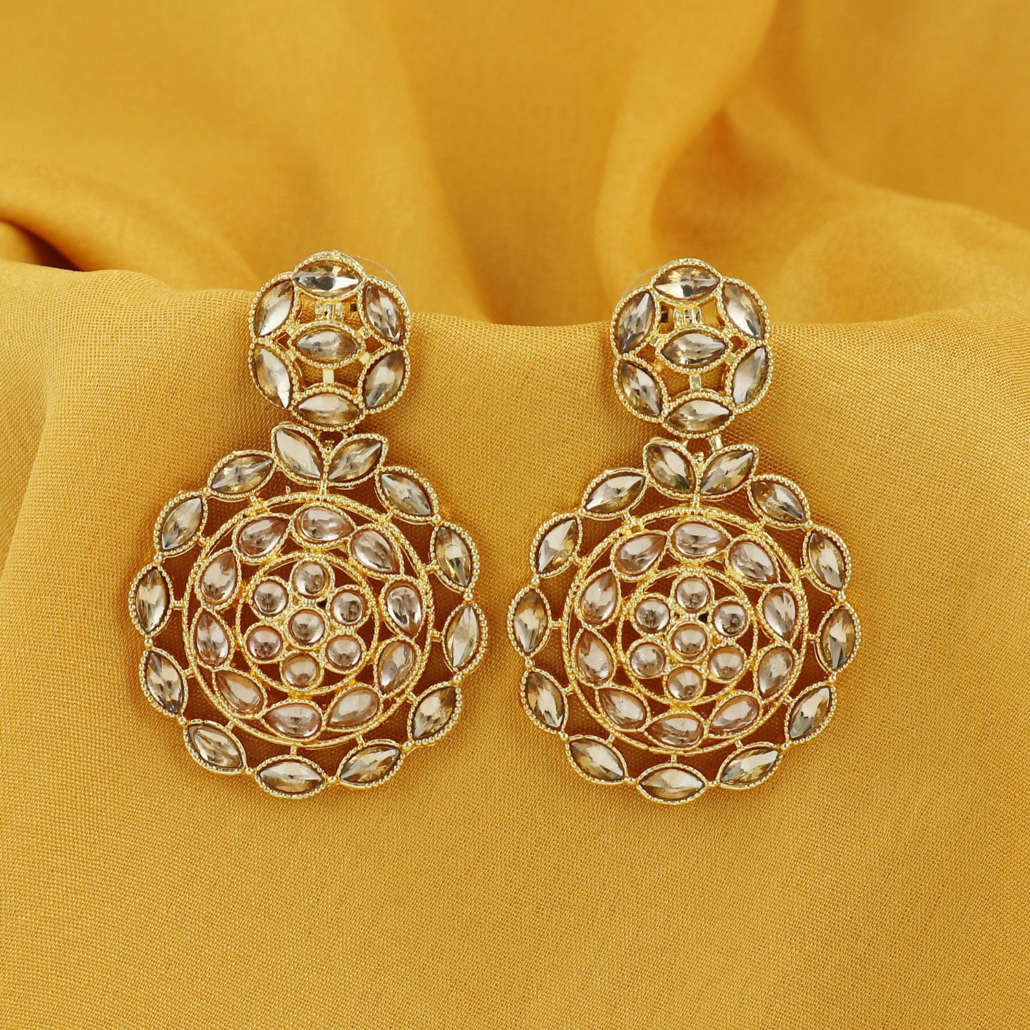 Sukkhi Ritzy Gold Plated LCT Dangle Earring For Women
