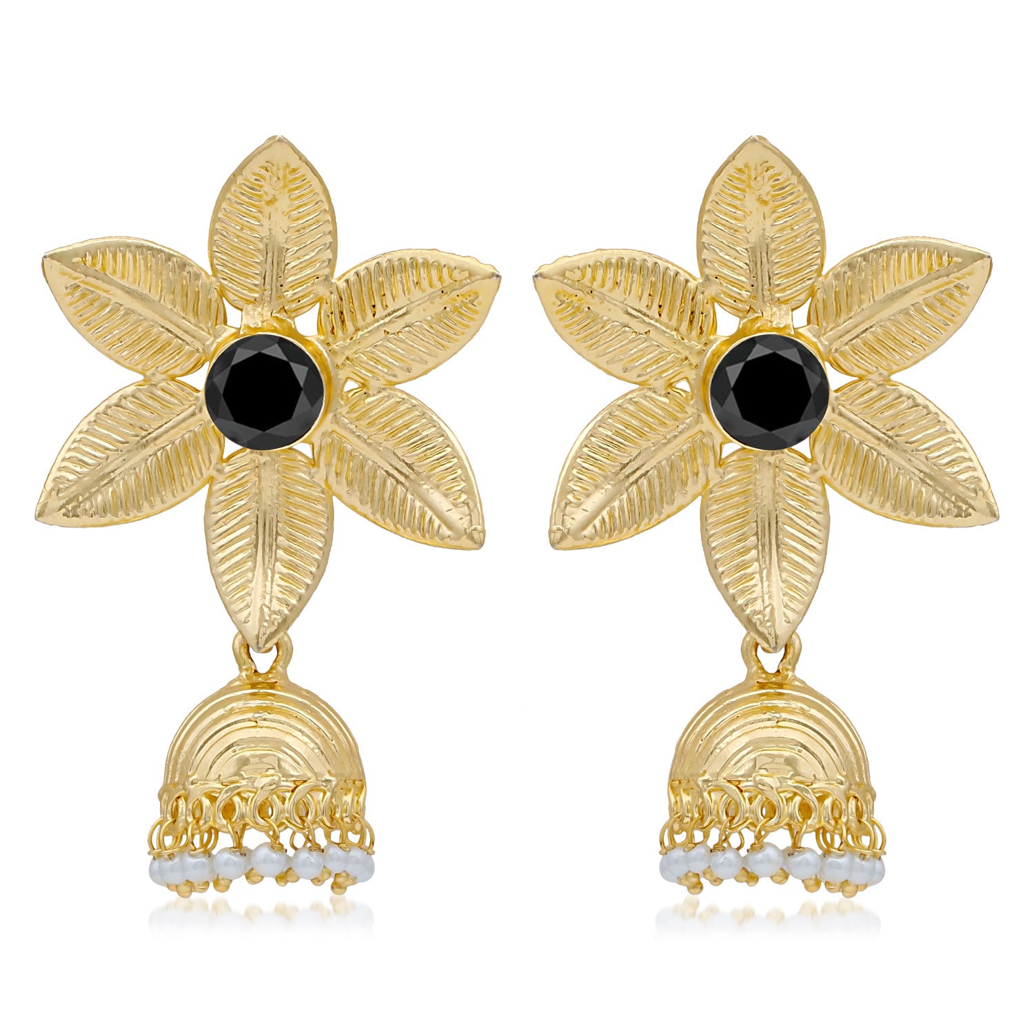 Sukkhi Blossomy Gold Plated Pearl Jhumki Earring For Women