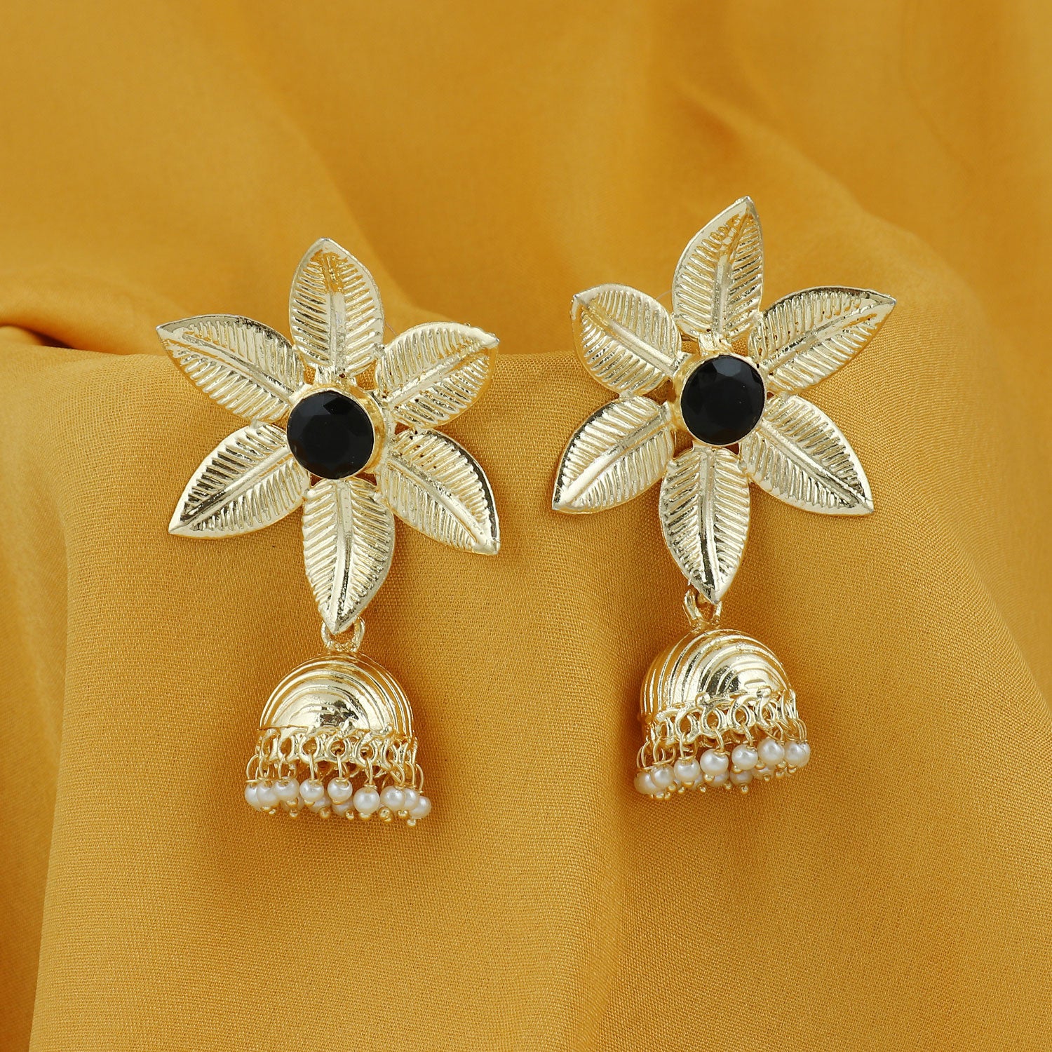 Sukkhi Blossomy Gold Plated Pearl Jhumki Earring For Women