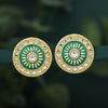 Sukkhi Classic Gold Plated Kundan Meenakari Stud Earring For Women