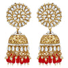 Sukkhi Classic Pearl Gold Plated Kundan Jhumki Earring For Women