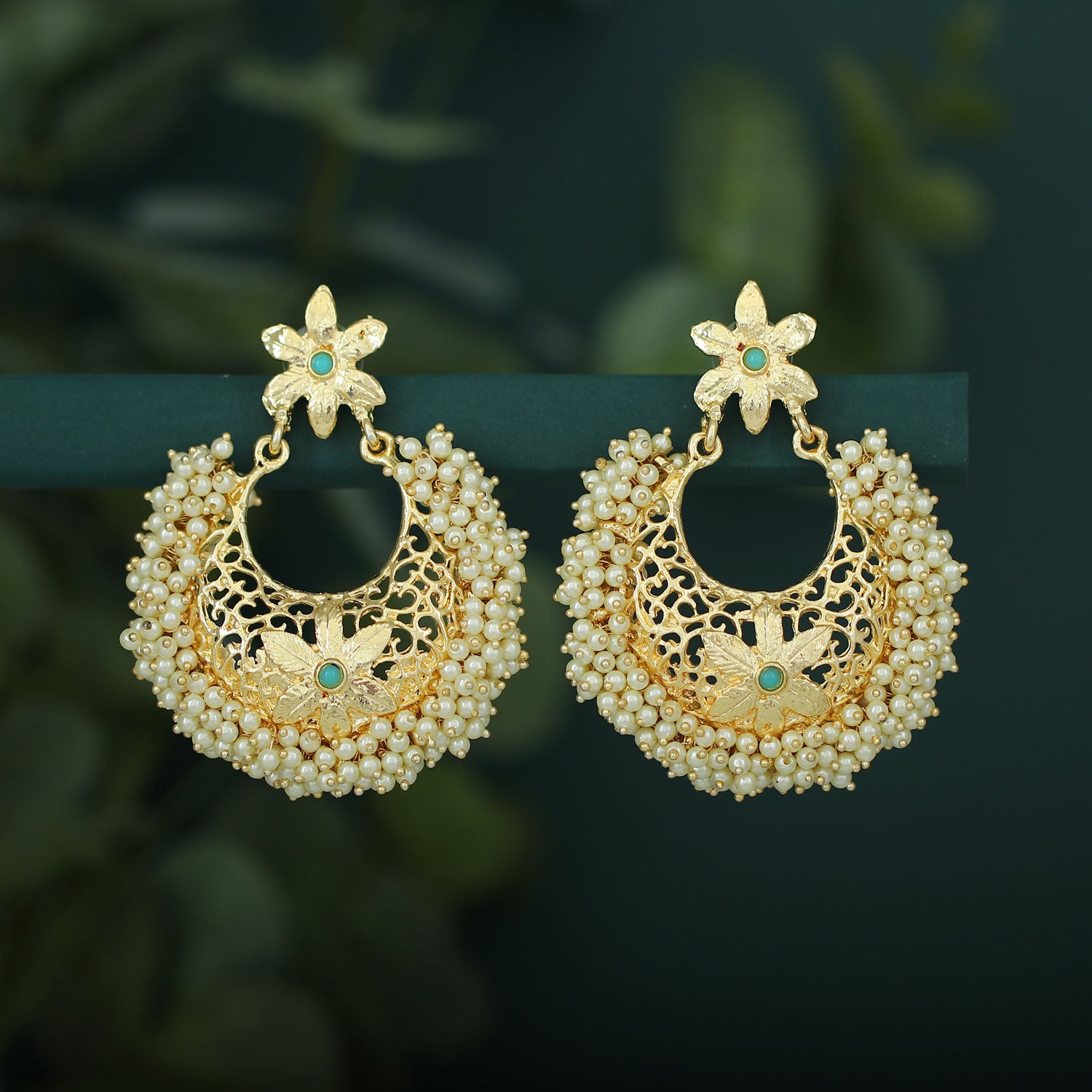 Buy Latest Wedding Impon Chandbali Impon Earrings Designs