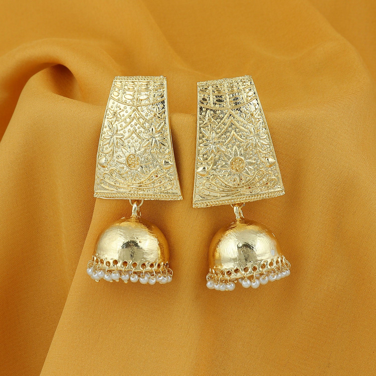 Sukkhi Elegant Gold Plated Pearl Jhumki Earring For Women