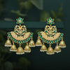 Sukkhi Exotic Pearl Gold Plated Floral Chandbali Earring For Women