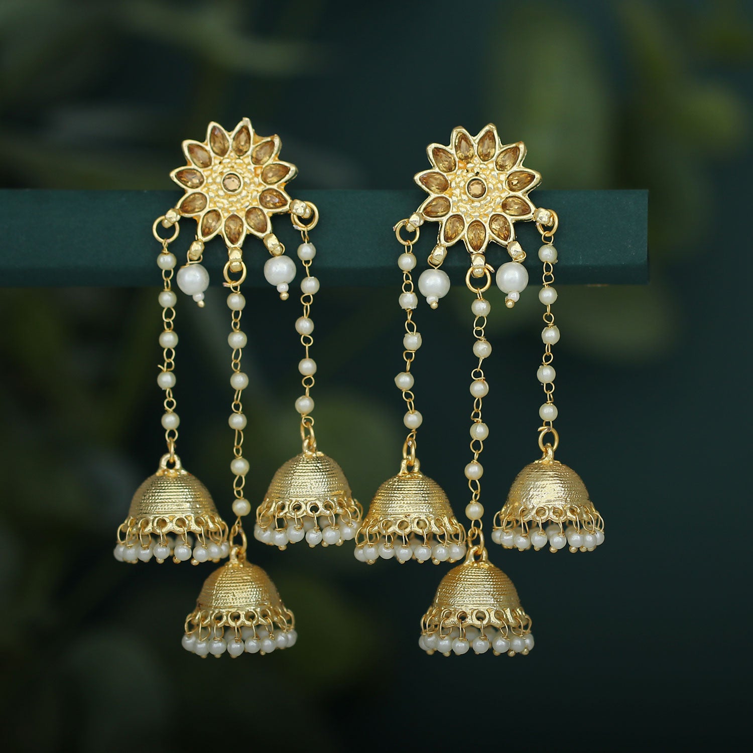 Sukkhi Gorgeous Gold Plated Pearl Jhumki Earring for Women
