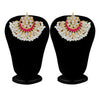 Sukkhi Splendid Pearl Gold Plated Kundan Meenakari Chandbali Earring for Women