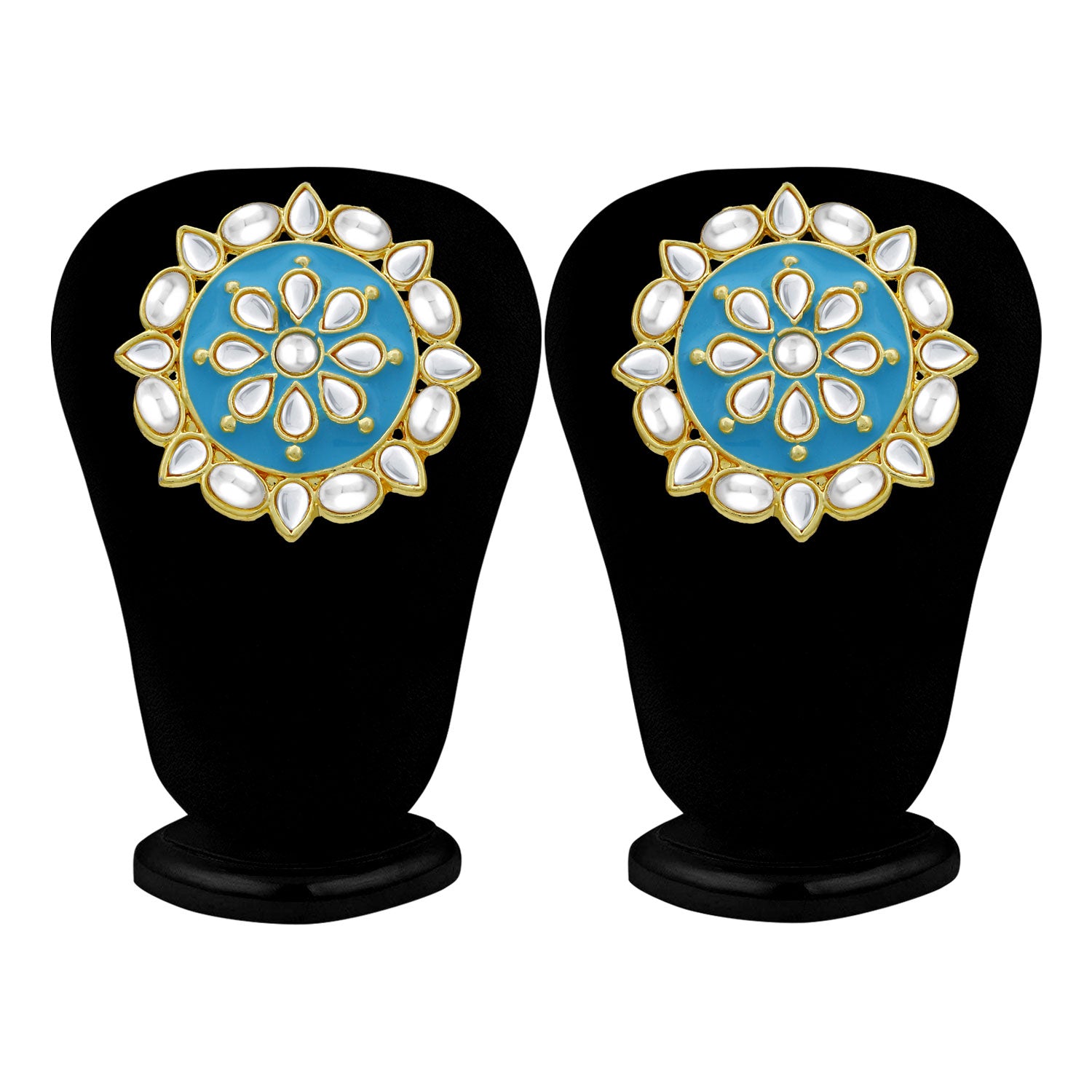 Sukkhi Charming Gold Plated Kundan Stud Earring for Women
