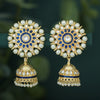 Sukkhi Fabulous Kundan Gold Plated Pearl Meenakari Jhumki Earring for Women