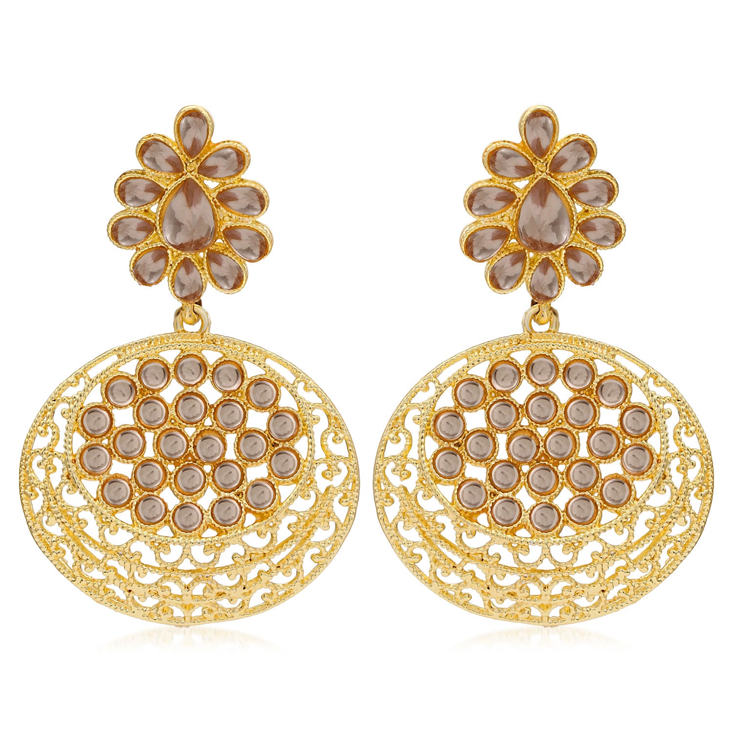 Sukkhi Stylish Gold Plated Dangle Earring For Women