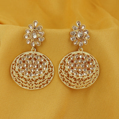Sukkhi Stylish Gold Plated Dangle Earring For Women
