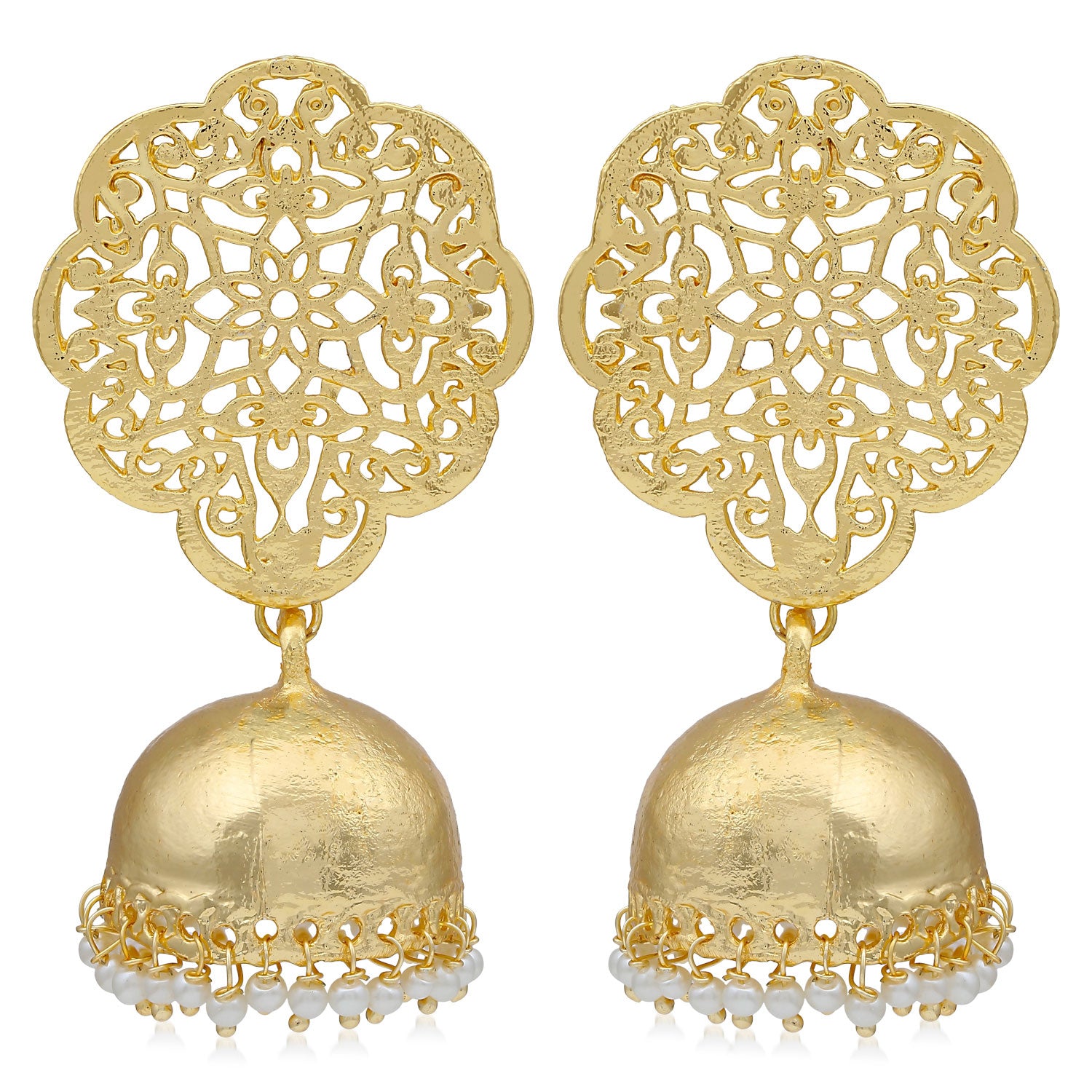 Sukkhi Equisite Gold Plated Pearl Jhumki Earring For Women