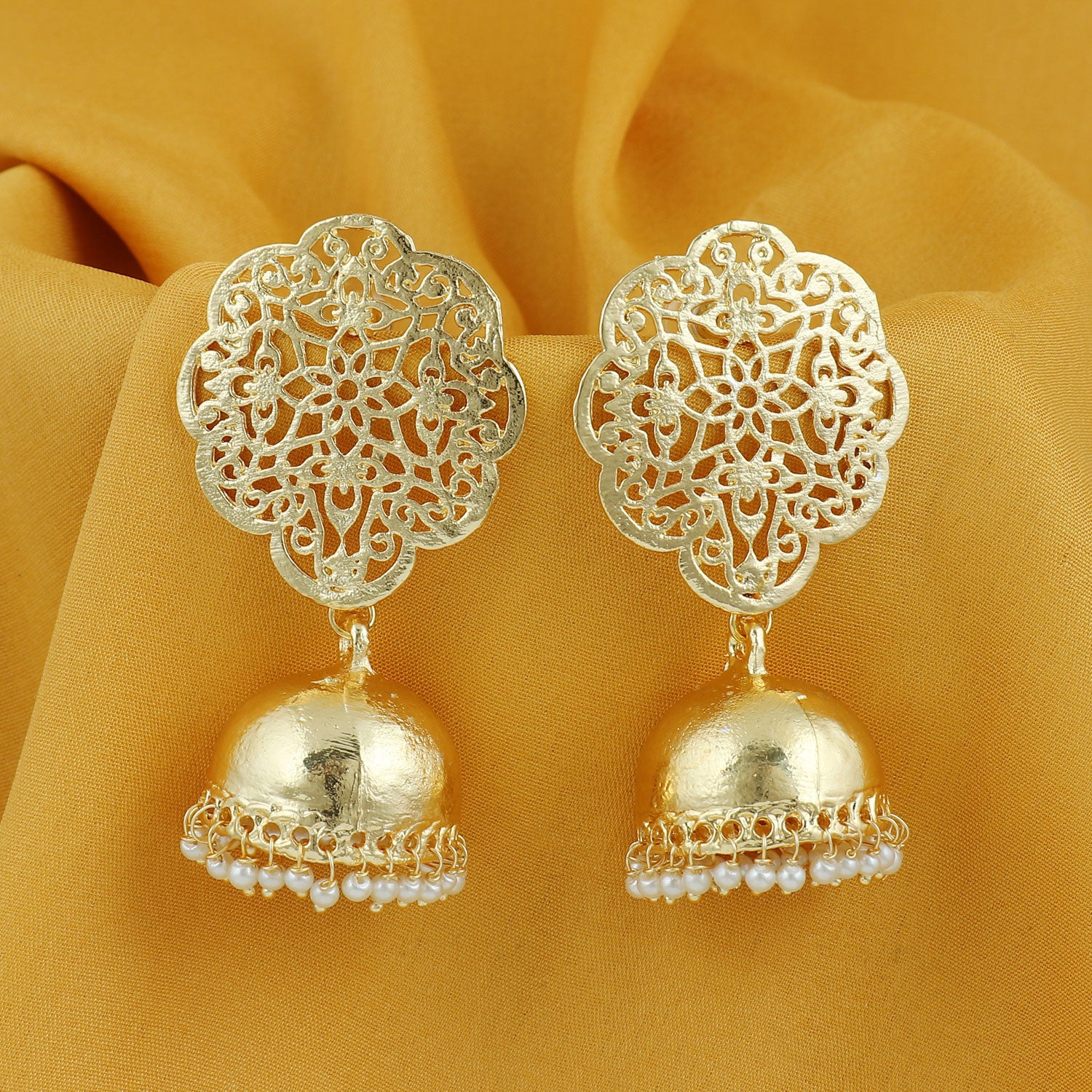 Sukkhi Equisite Gold Plated Pearl Jhumki Earring For Women