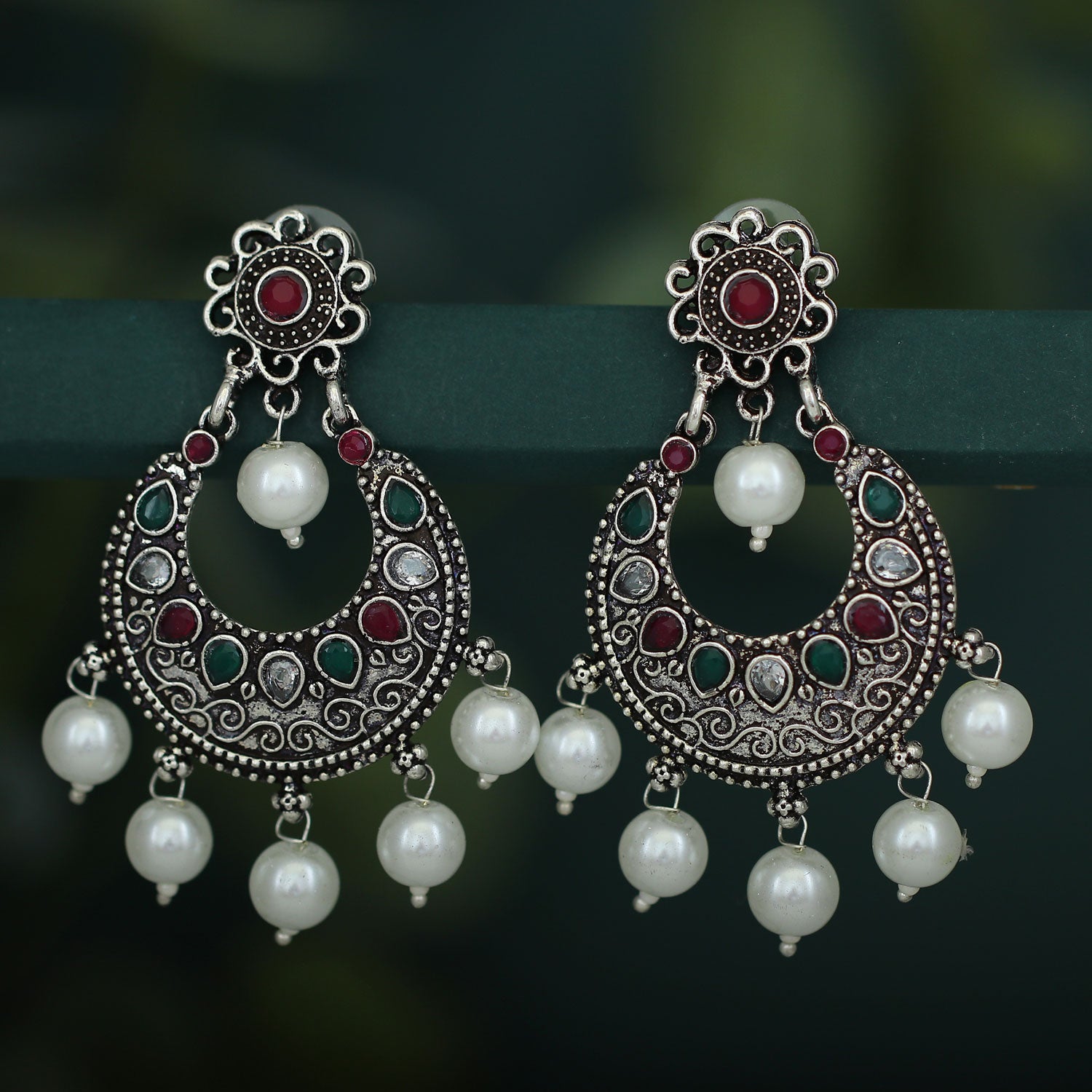 Sukkhi Astonish Oxidised Chandbali Earring For Women