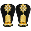 Sukkhi Stylish Kundan Gold Plated Pearl Dangle Earring for Women