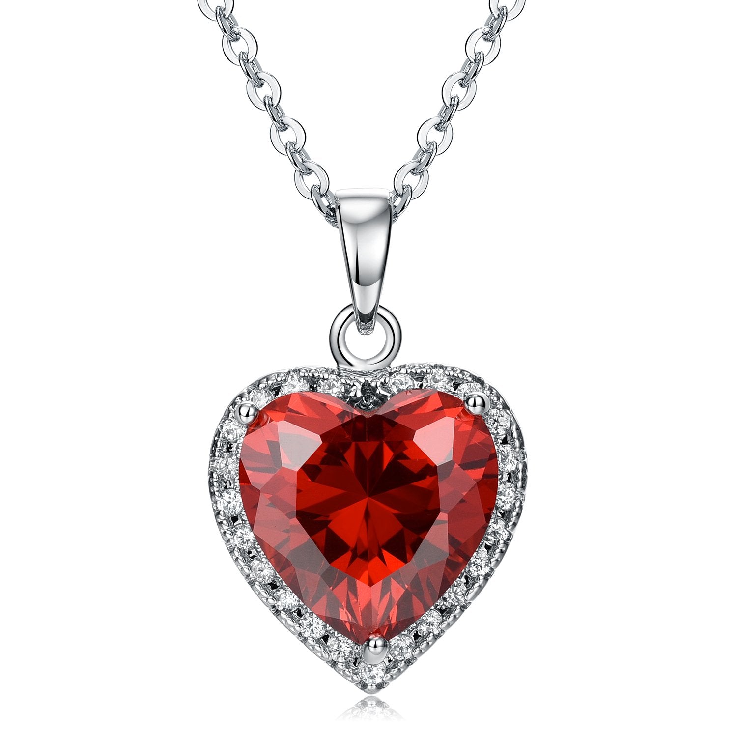 Scintillare by Sukkhi Lavish Rhodium Plated Heart Pendant For Women