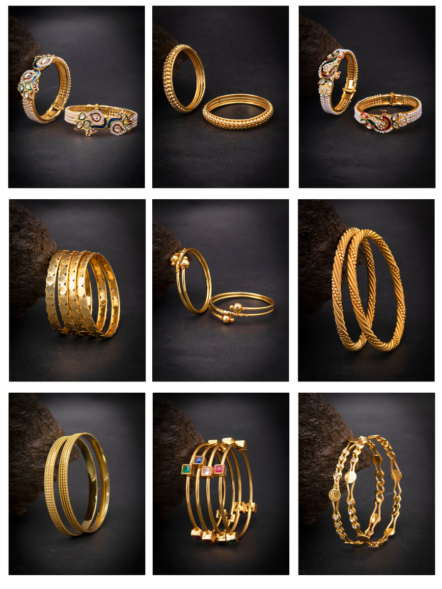 Sukkhi Stunning Gold Plated Meenakari Bangle Set Combo for Women