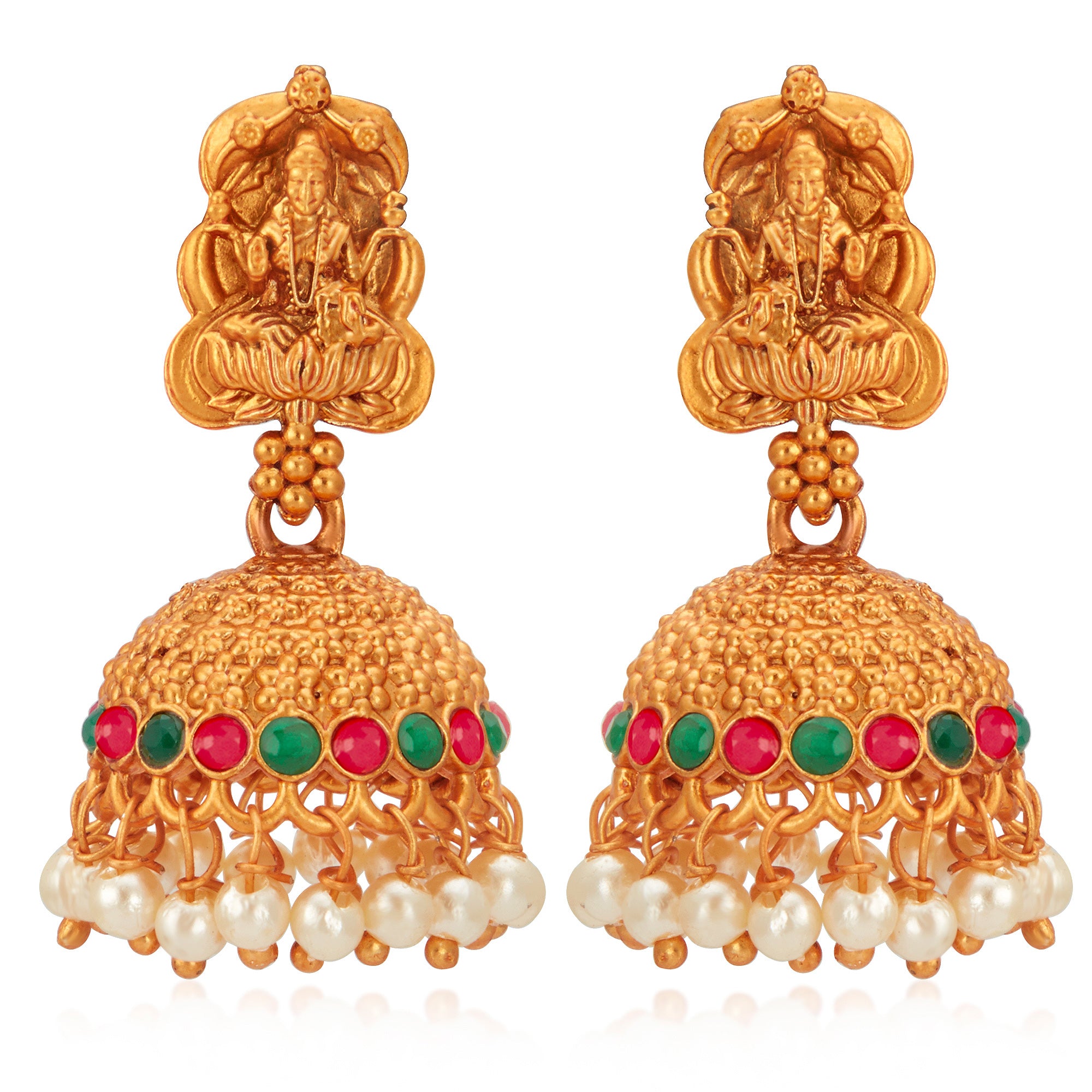 Sukkhi Stunning Gold Plated Temple Choker Necklace Set for Women