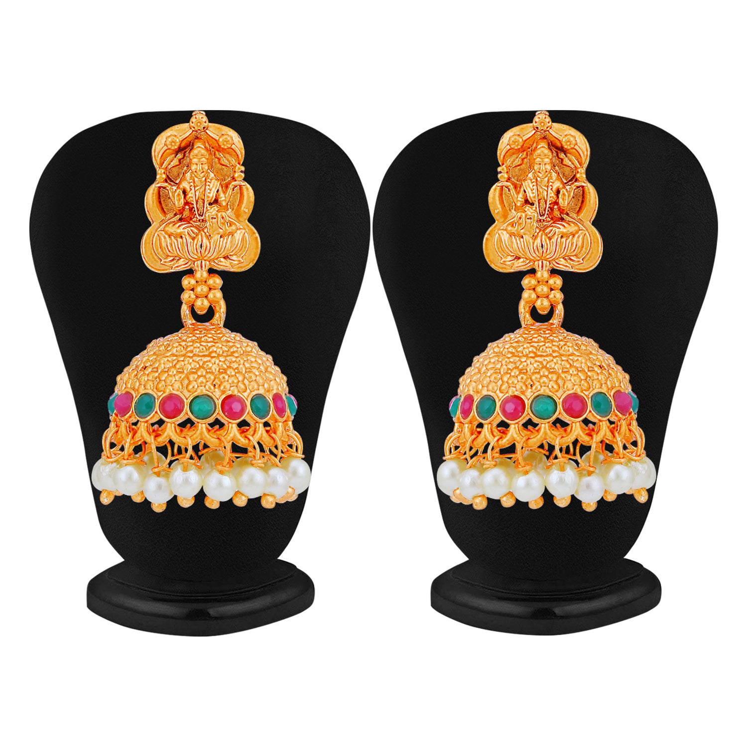 Sukkhi Stunning Gold Plated Temple Choker Necklace Set for Women