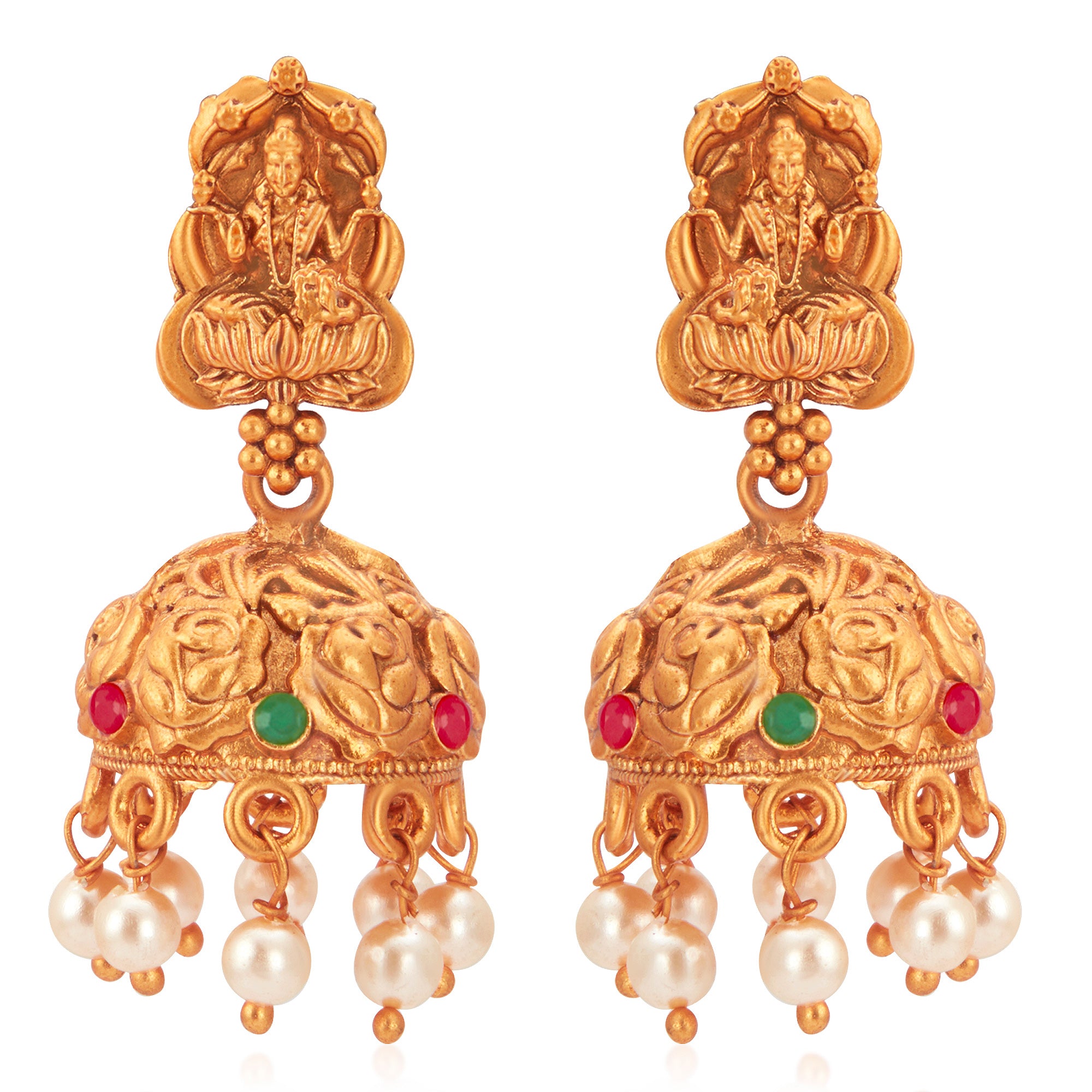 Sukkhi Incredible Gold Plated Temple Choker Necklace Set for Women