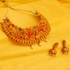 Sukkhi Incredible Gold Plated Temple Choker Necklace Set for Women