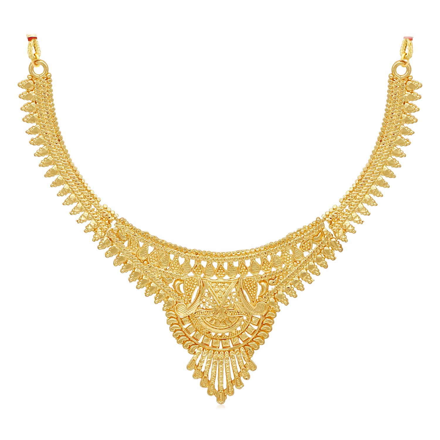 Sameera , One Gram Gold Forming Necklace Set for Women-SAY001GFJ –  www.soosi.co.in