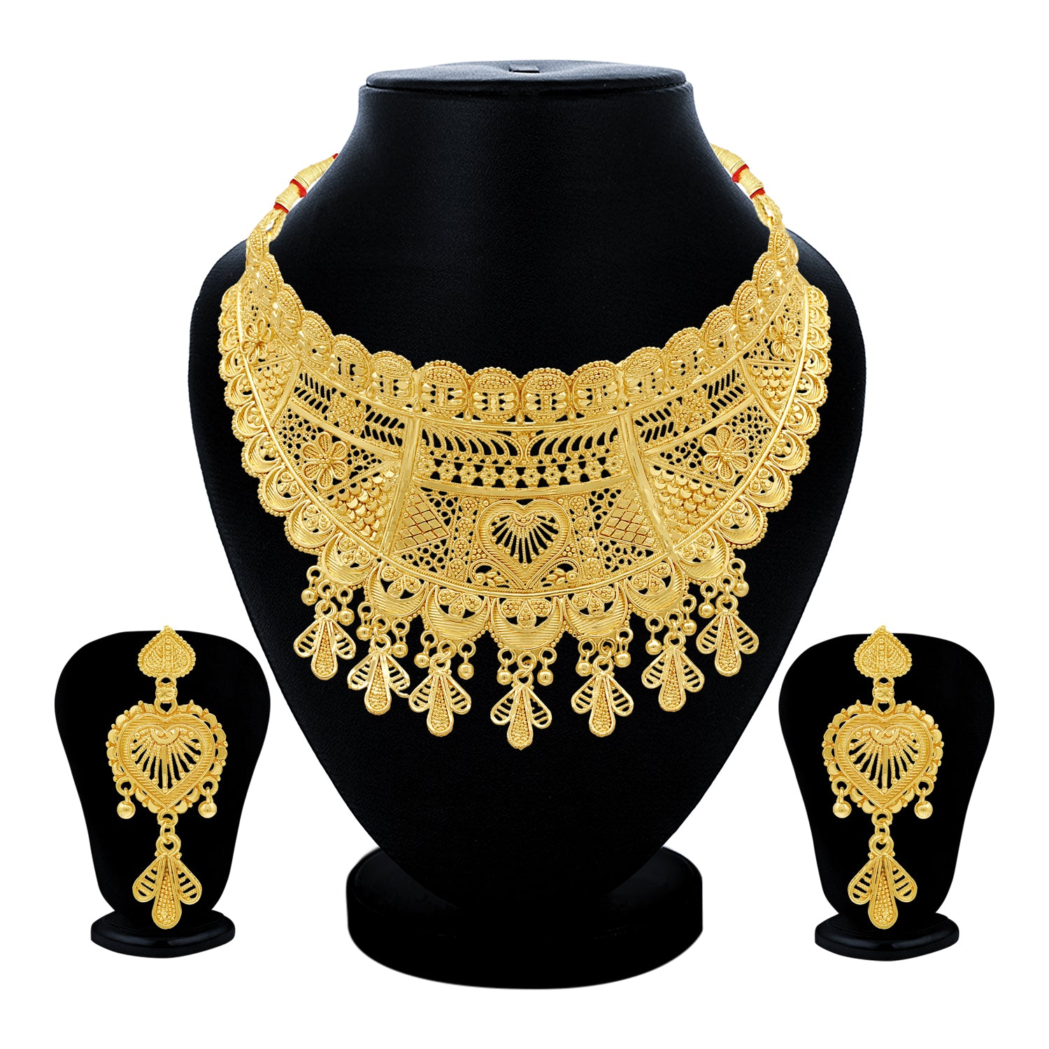 Sukkhi Spectacular 24 Carat Gold Plated Choker Necklace Set for Women