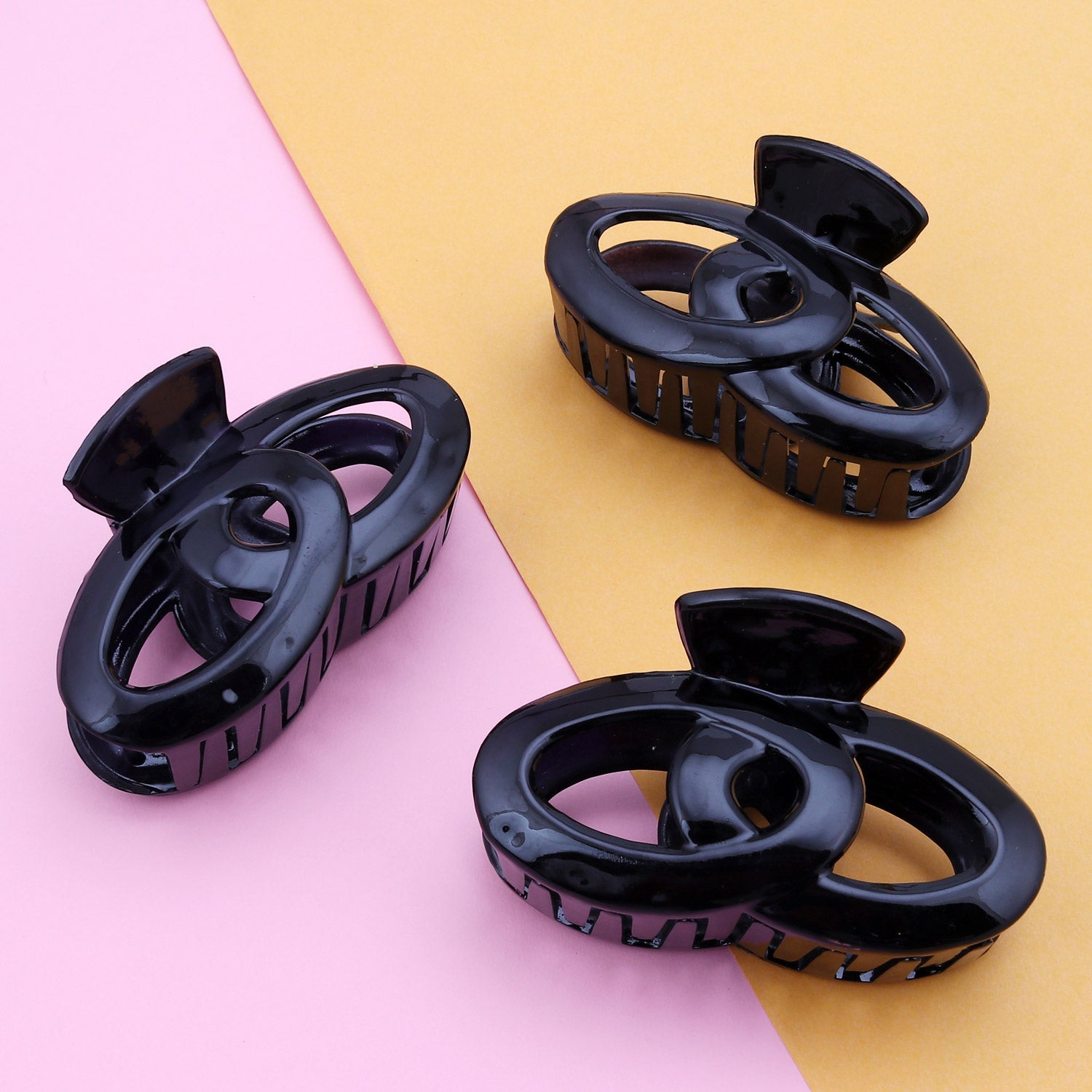 Sukkhi Charming Butterfly Hair Clip Hair Accessories for Women and Girl (Pack of 3) (Size: XL)