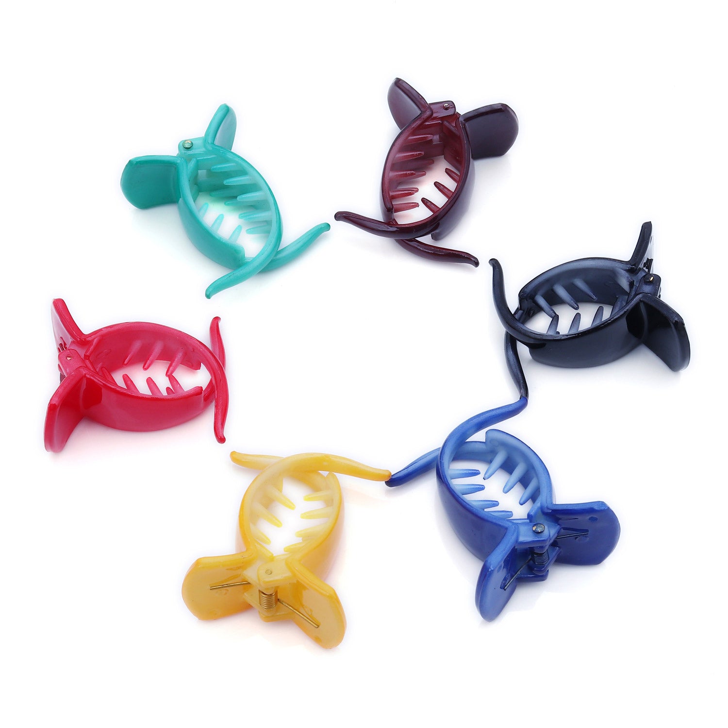 Sukkhi Pretty Butterfly Hair Clip Hair Accessories for Women and Girl (Pack of 6) (Size: M)