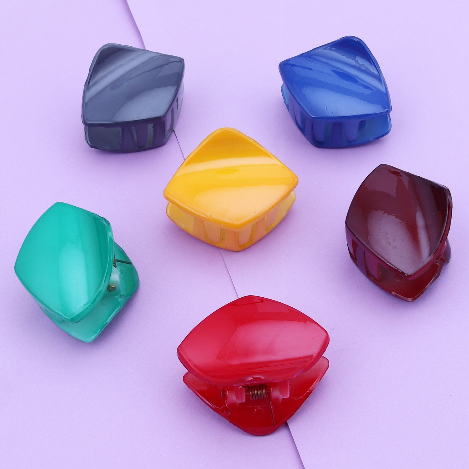 Sukkhi Lavish Butterfly Hair Clip Hair Accessories for Women and Girl (Pack of 6) (Size: M)