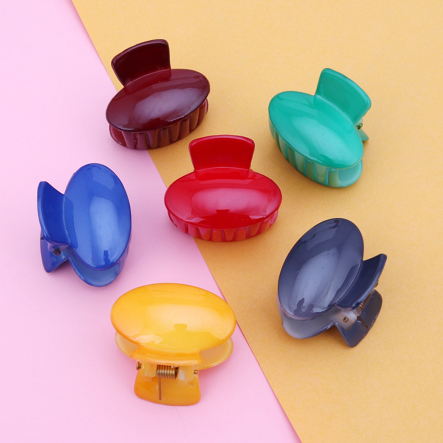 Sukkhi Attractive Butterfly Hair Clip Hair Accessories for Women and Girl (Pack of 6) (Size: M)